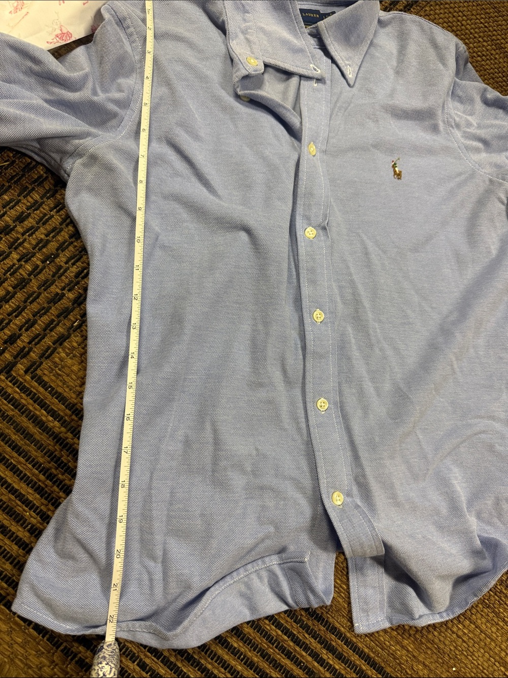 Polo by Ralph Lauren Light Blue Button-Down Oxford Shirt - Picture 6 of 6